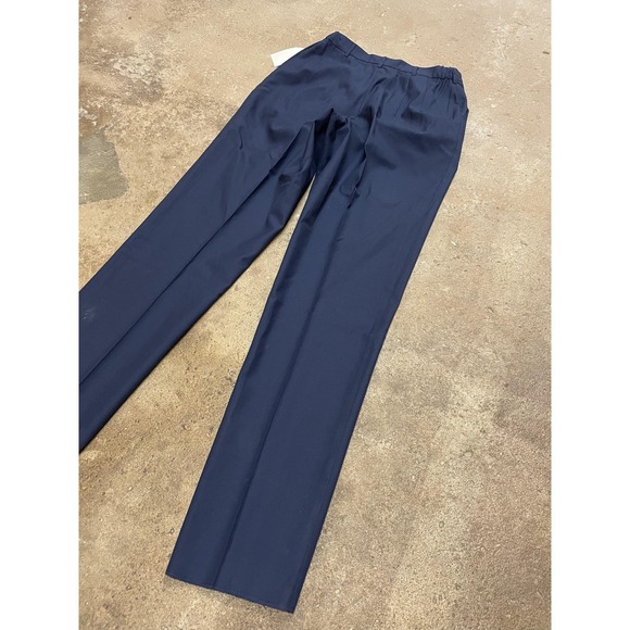 Vintage DSCP Dress Pants Womens 12WR Blue Wool Blend Pleated Uniform 90s - Picture 11 of 16